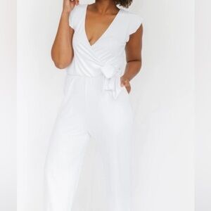 Smash + Tess White Jumpsuit